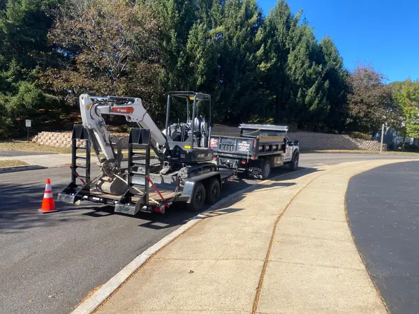 First Class Concrete crew and equipment on site
